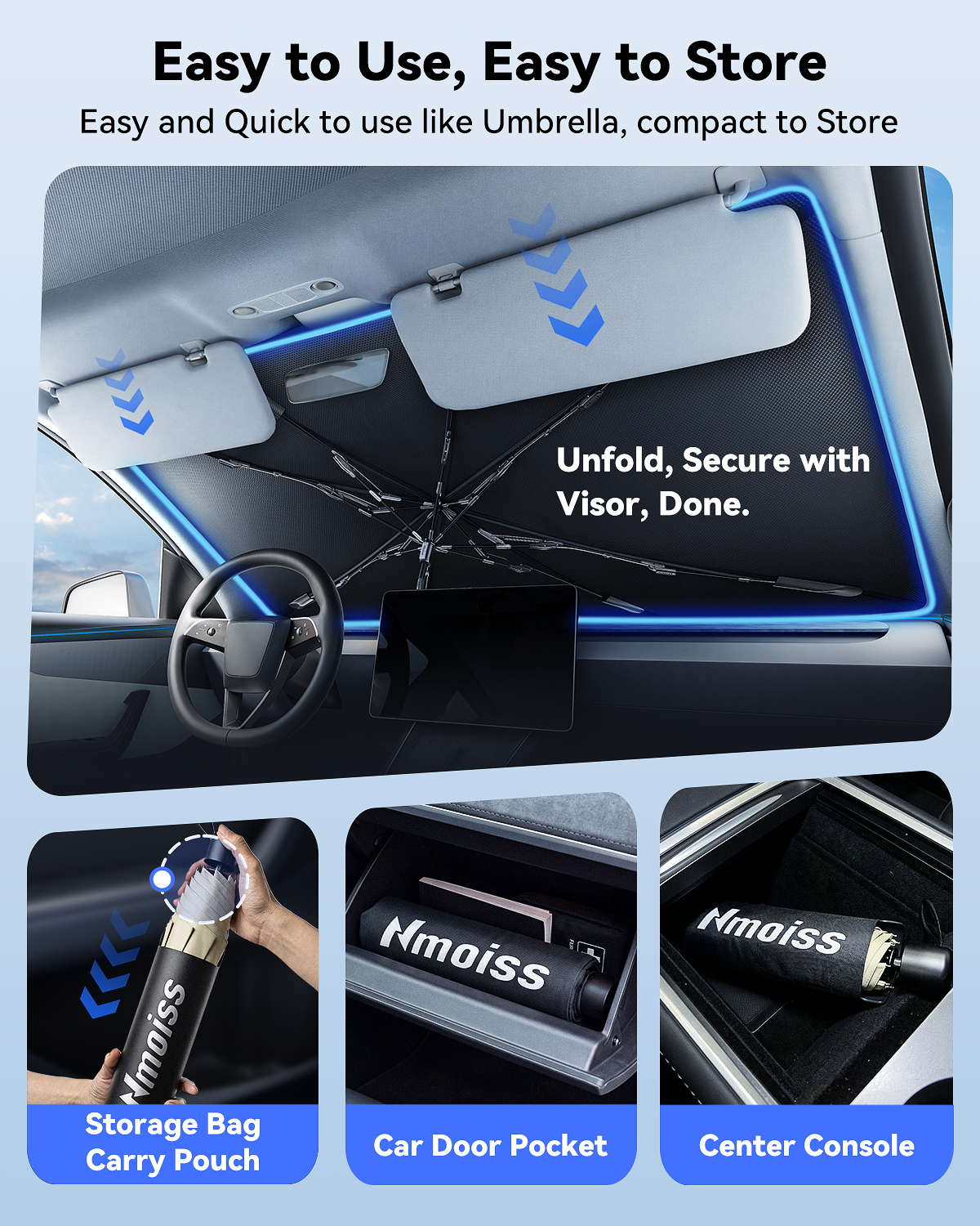 Amazon.com: Nmoiss Windshield Sun Shade Umbrella for Ram - [Vinyl